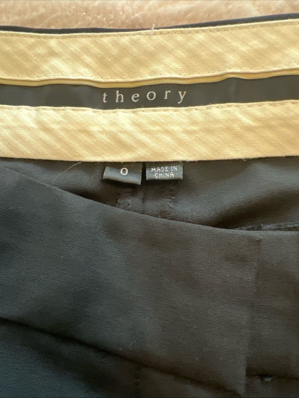 Theory Solada wool/ spandex Classic Black Wide-Leg Dress Pants - Women's 0 GREAT - Picture 5 of 12